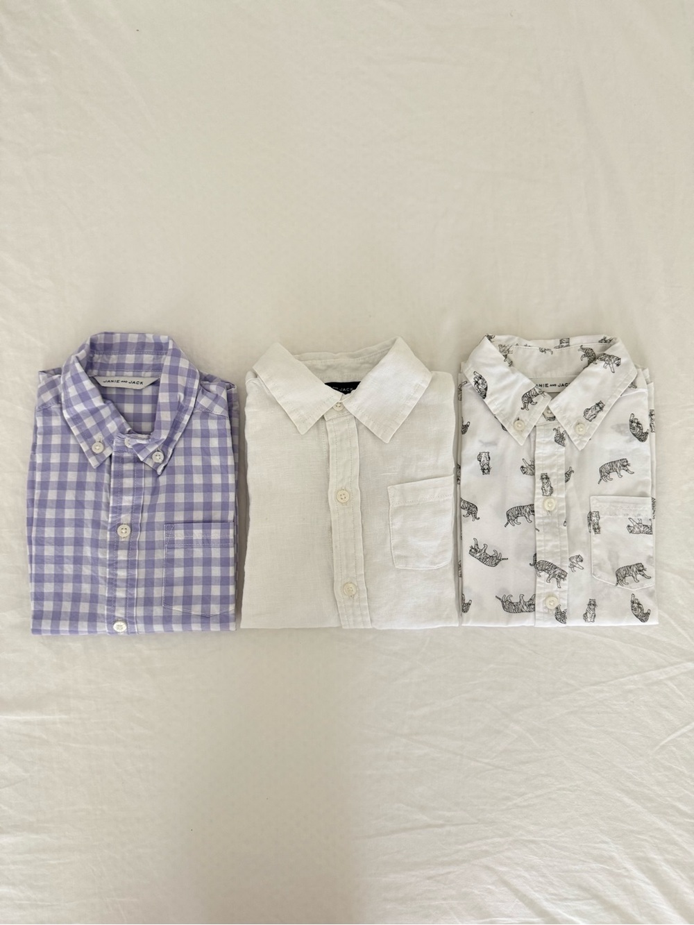 Janie and Jack Boys Botton-Down Shirt Bundle Size 3